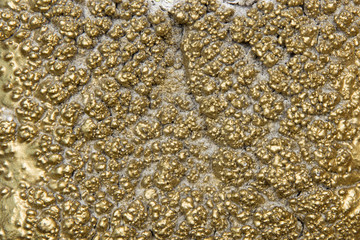 Detail of the gold imitation texture