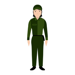 Isolated police avatar