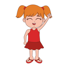 Beautiful girl in swim suit vector illustration graphic design