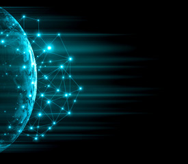 Earth from Space. Best Internet Concept of global business from concepts series. Elements of this image furnished by NASA. 3D illustration