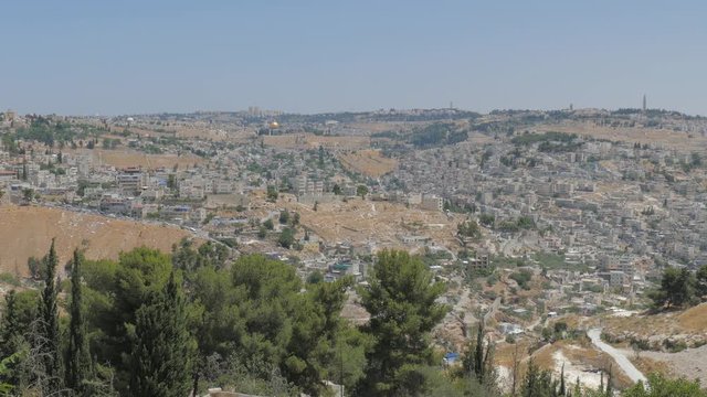 View on Temple mount in  old city Jerusalem, capital of state Israel