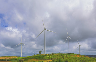 Clean energy with wind turbine
