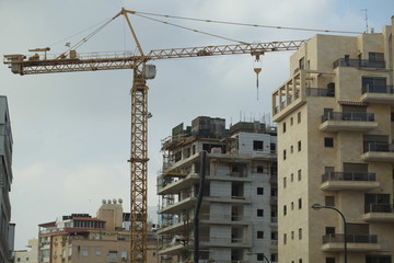 modern concrete construction site israel