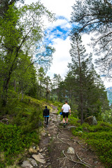 Obraz premium Couple hiking