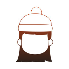 girl faceless with beanie hat vector illustration graphic design