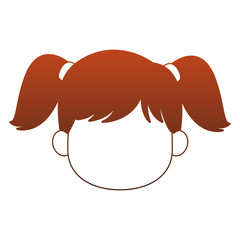 Beautiful girl faceless vector illustration graphic design