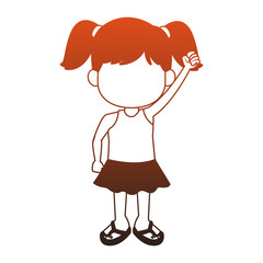 Beautiful girl in swim suit vector illustration graphic design