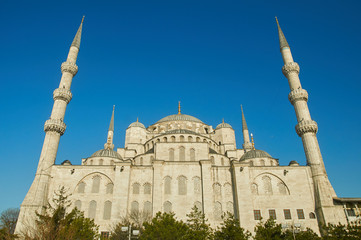 Fototapeta na wymiar Sultan Ahmed Mosque of Blue Mosque