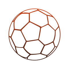 Soccer ball isolated vector illustration graphic design