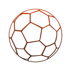 Fototapeta premium Soccer ball isolated vector illustration graphic design