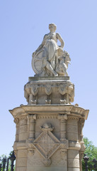 Obraz premium Statue femme, parc de la citadelle