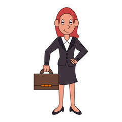 Business executive woman vector illustration graphic design