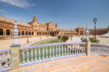 Obraz premium Plaza de Espana in Seville, Andalusia,Spain