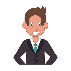 Executive businessman cartoon vector illustration graphic design