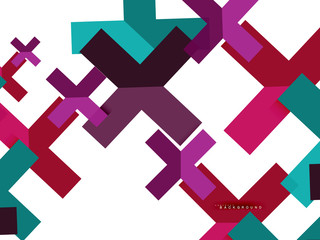 Obraz premium Multicolored abstract geometric shapes, geometry background for web banner