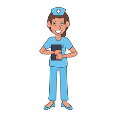 Woman doctor cartoon vector illustration graphic design