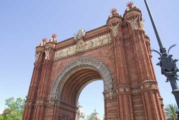 Fototapeta na wymiar Arc de Triomphe, Barcelone