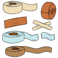vector set of adhesive tape © olllikeballoon