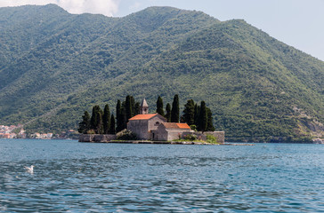 Small Church on San Georges island in Montenegro