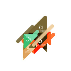 Triangle data visualization design, option infographic layout