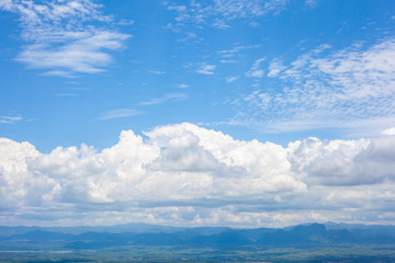 Obraz premium White cloud and blue sky.