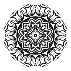 Beautiful Mandala. Vintage decorative elements. Hand drawn background. vector illustration.