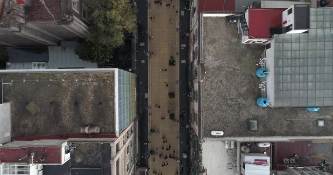 Mexico City Center Aerial Drone Footage