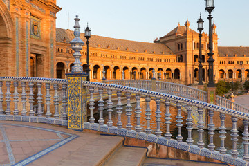 Seville, Spain. Spanish square (Plaza de Espana)