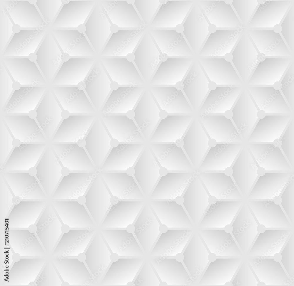 Aufkleber white seamless 3d texture. modern pattern. vector illustration