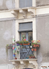Fenster und Balkon