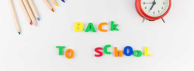 Back to school concept with office supplies