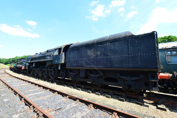 A Massive steam locomotive