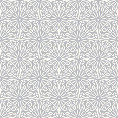 Grey elegant ornamental seamless pattern. Vector illustration