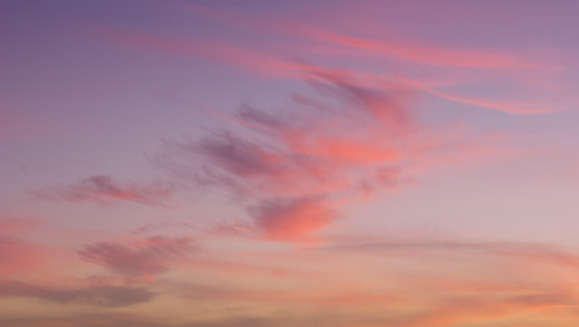 Beautiful abstract background with bright colorful clouds. Drama in the sky