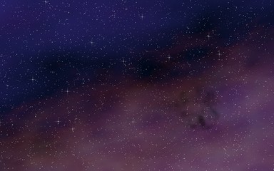 Colorful and beautiful space background. Outer space. Starry outer space texture. 3D illustration