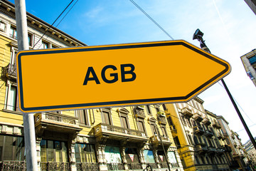 Obraz premium Schild 285 - AGB