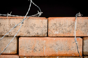 The wall, an immigration concept
