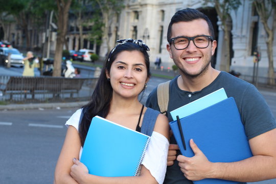 Couple Of International Students Abroad 