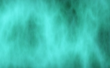 Background of abstract green color smoke. The wall of green fog. 3D illustration