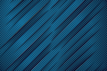 Abstract simple curve creative design. Smooth blue Shapes minimal concept background with grid. 3d Rendering