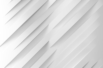 Fototapeta premium Abstract simple curve creative design. Smooth white Shapes minimal concept background. 3d Rendering