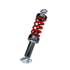 Shock Absorber on white background. 3d illustration.
