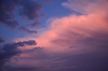 Evening Sky with Clouds