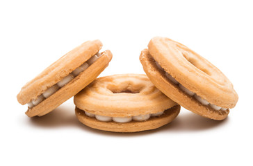 sandwich cookies isolated