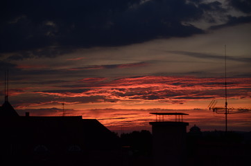 Evening Sky with Clouds
