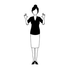 Business executive woman vector illustration graphic design