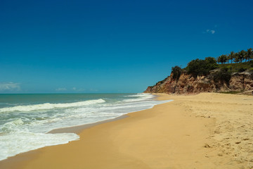 A beautiful, paradisiac and desert beach of Prado: Oyster Beach - Bahia - Brazil