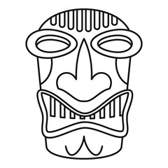 Hawaii wood idol icon. Outline hawaii wood idol vector icon for web design isolated on white background