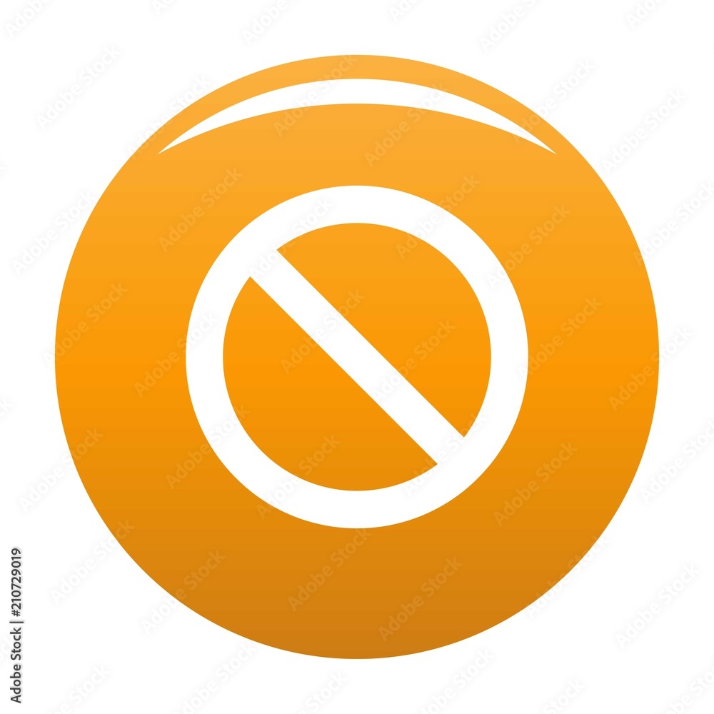Poster cursor stop element icon. simple illustration of cursor stop element vector icon for any design oran