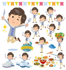 Jacket blue vest men_food festival